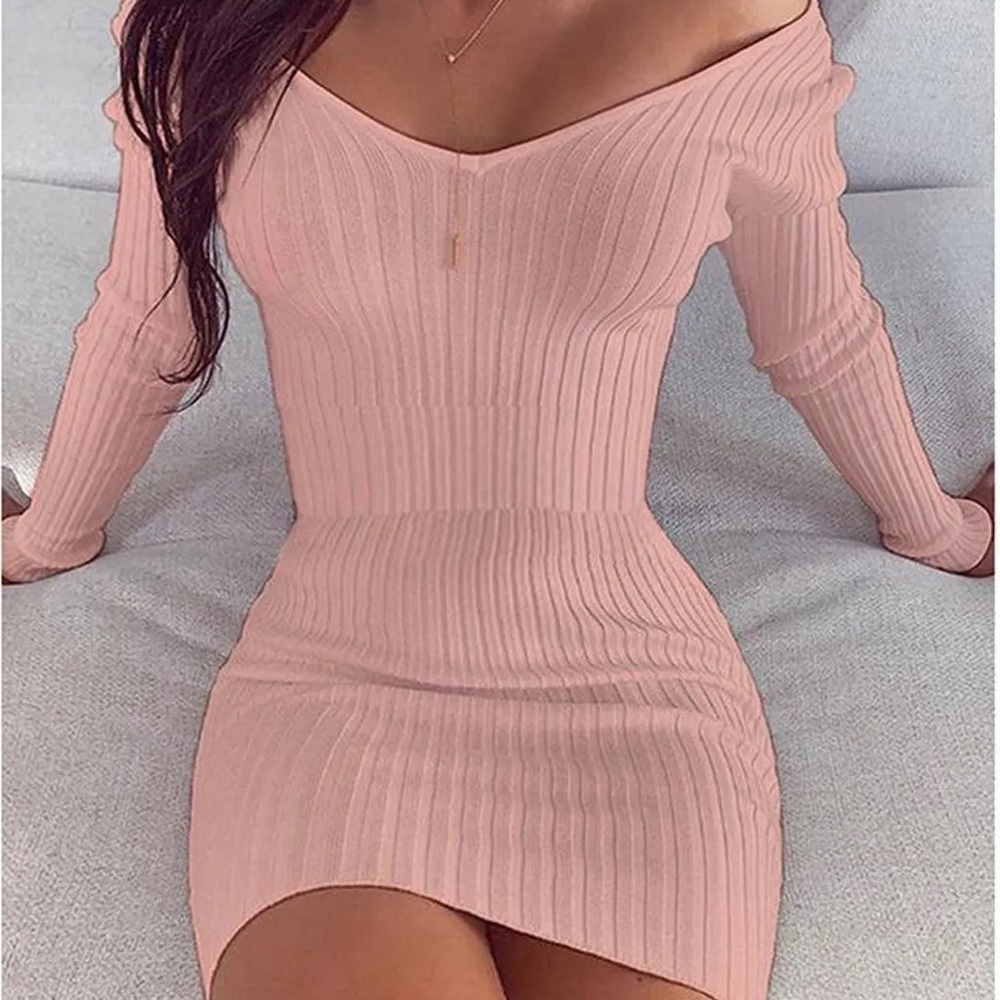 Light pink mini dress